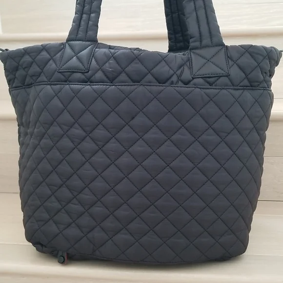 MZ Wallace Black Large Metro Tote Deluxe - with Luggage Opening - Picture 9 of 15